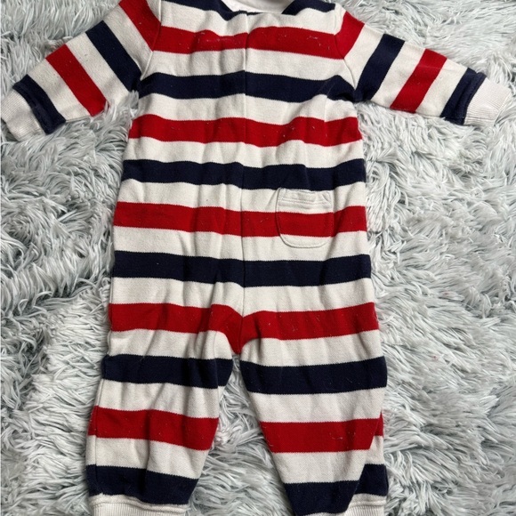 3-6m baby Striped Red and Blue Kids One Piece - Picture 5 of 5